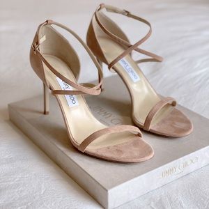 Brand New! Jimmy Choo Hesper 85 cm in powder pink